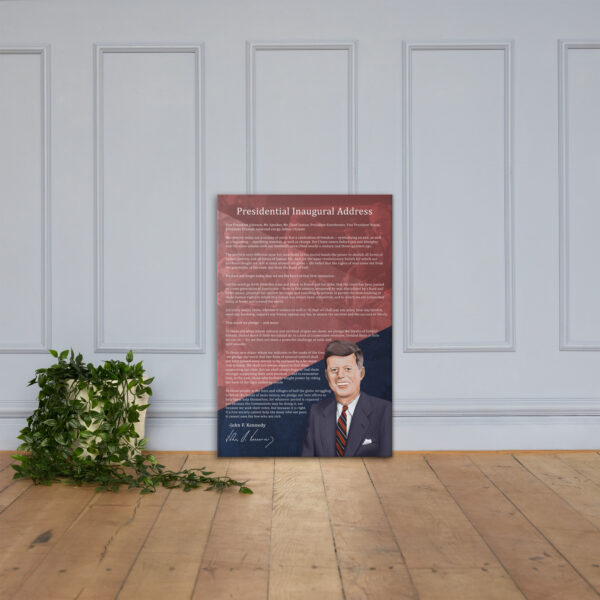 Canvas – 24 x 36“ – John F Kennedy - Presidential Inaugural Address - Image 3