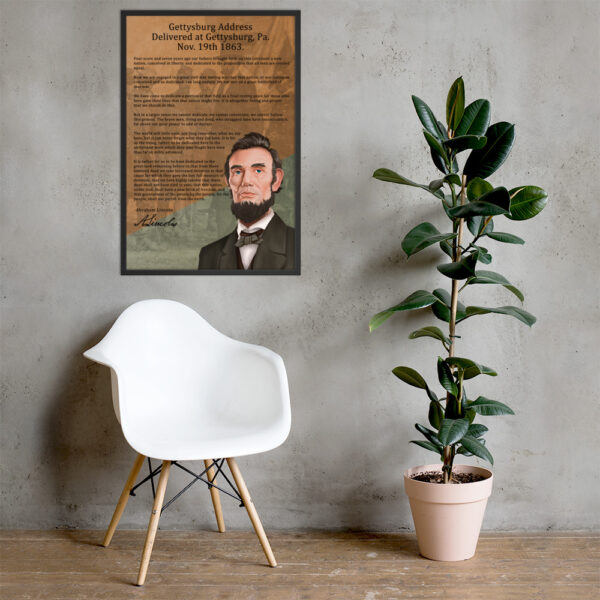 Canvas – 24 x 36“ – Abraham Lincoln - Gettysburg Address - Image 8