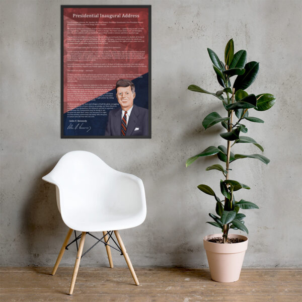 Canvas – 24 x 36“ – John F Kennedy - Presidential Inaugural Address - Image 8