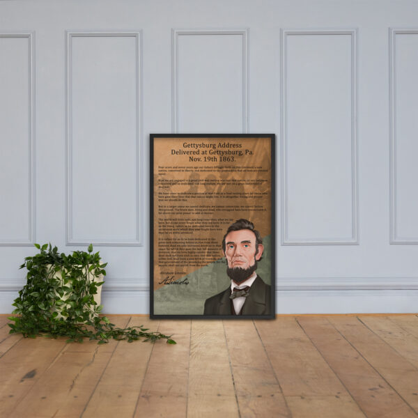 Canvas – 24 x 36“ – Abraham Lincoln - Gettysburg Address - Image 9