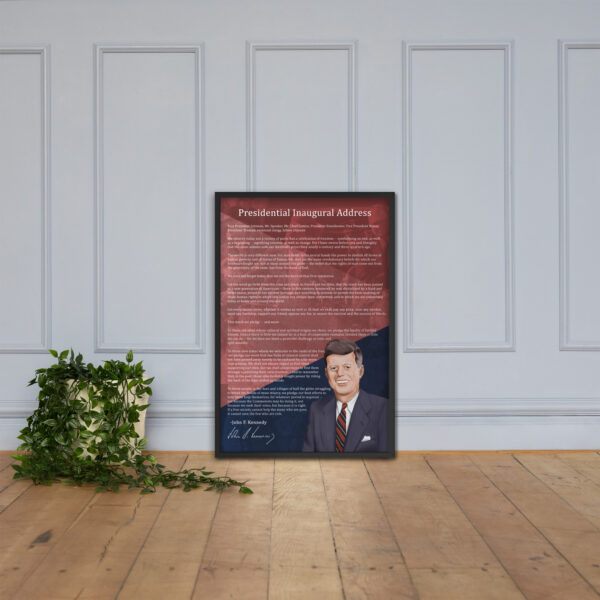 Canvas – 24 x 36“ – John F Kennedy - Presidential Inaugural Address - Image 9