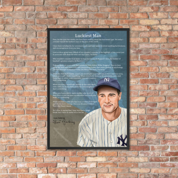 Canvas – 24 x 36“ – Lou Gehrig - Speech - Image 11