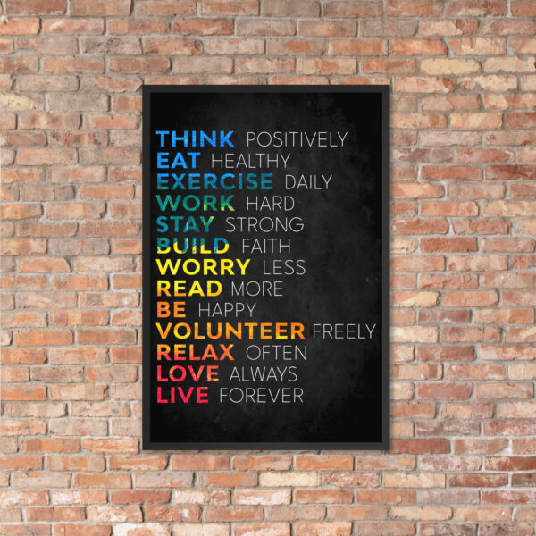 Canvas – 24 x 36“ – Think Positive - Image 11