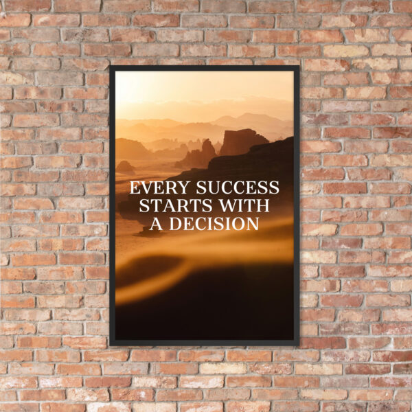 Canvas – 24 x 36“ – Every Sucess Starts With A Decision - Image 11